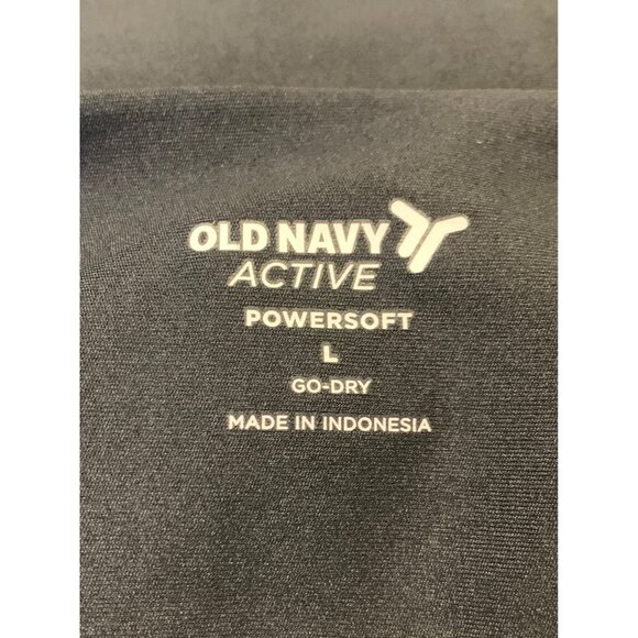 Old Navy Size Large Active Womens Powersoft Black Jumpsuit Twist Athleisure New - Picture 4 of 5